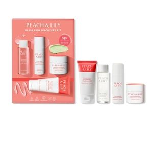 NIB Peach & Lily Glass Skin Discovery Kit Cleanser Serum Essence Moisturizer